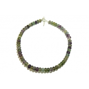 Stylish Dark Purple and Green Beaded Fluorite Necklace Stylish Dark Purple and Green Beaded Fluorite Necklace